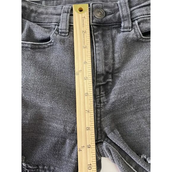 American Eagle Next Level Stretch Black Distressed Jeggings Size 4R (26x27) - Picture 9 of 10